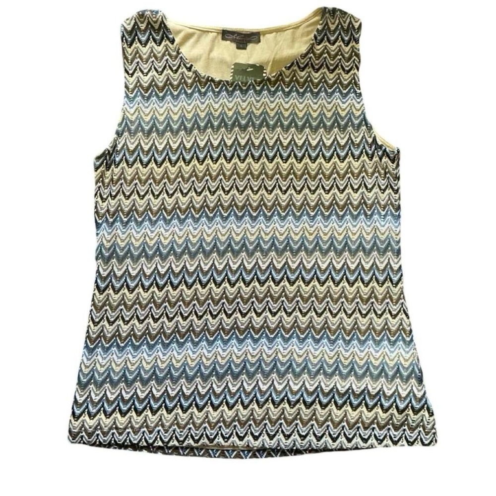 Metric Patterned Sleeveless Top